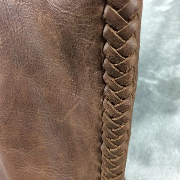 FSP Collection Leather Tote Womens Handbag Brown Open Tassel Cape Town - Picture 5 of 16